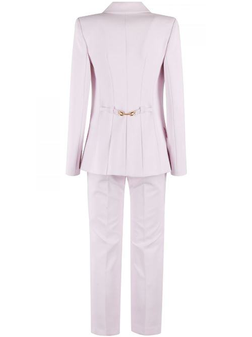 SINGLE-BREASTED SUIT WITH GOLD BUTTONS ELISABETTA FRANCHI | TP00151E2544 quarzo